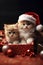 Christmas kittens. gifts, garlands, Christmas, New Year. Generative AI