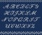 Christmas Knitted Font