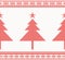 Christmas Knitted Seamless Background with Tree.