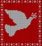 Christmas knitting dove pattern