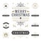 Christmas Labels and Badges Vector Design Elements Set.