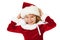 Christmas: Laughing Little Santa Girl