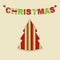 Christmas letter bunting background