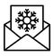 christmas letter, snow letter Isolated Vector Icon that can be easily modified or edit in any style