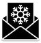 christmas letter, snow letter Isolated Vector Icon that can be easily modified or edit in any style