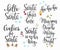 Christmas lettering typography set