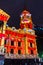 Christmas light projections onto Melbourne Town Hall