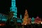 Christmas lights, Grand Place, Brussels, Belgium