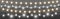 Christmas lights set. Realistic glowing garlands. Gold luminous lamps. Bright Christmas decoration. Festive silver bulbs
