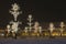 Christmas lights square of sibiu transylvania