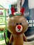 Christmas Line Friends Party Character Brown Bear Reindeer Anime Cartoon Props Hong Kong Langham Place Shopping Mall 