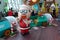 Christmas Line Friends Party Character Santa Boss Anime Cartoon Props Hong Kong Langham Place Shopping Mall