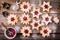 Christmas Linzer cookies with raspberry jam