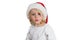 Christmas little girl with Santa hat