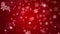 Christmas Loop background winter snowflakes falling slowly down a Red, festive gradient Animation