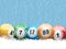 Christmas lottery bingo background