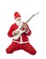 Christmas male guitarist