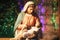 Christmas Manger scene with figures including Jesus