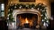 Christmas at the manor, English countryside decoration and interior decor