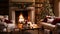 Christmas at the manor, English countryside decoration and interior decor