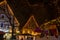 Christmas market -bavarian illuminated town in evening