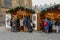 Christmas market at st. Vitus cathedral Square in Prague