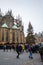 Christmas market at st. Vitus cathedral Square in Prague