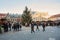 Christmas market at st. Vitus cathedral Square in Prague