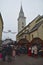 Christmas Market Stalls in Villach, Austria