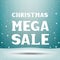 Christmas mega sale snow background