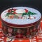 Christmas metal box for decoration or sweets inside