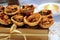 Christmas mince pies in a gift box