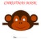 Christmas monkey mask