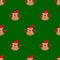 Christmas monkey seamless pattern background