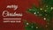 Christmas motion background, with rotating trees,  falling snow, and the white color text `merry Christmas happy new year`.