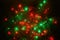 Christmas multicolor lights. Electric lights. Decorative garland