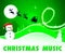 Christmas Music Shows Xmas Song 3d Illustration