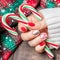 Christmas Nail art manicure