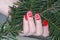 Christmas Nail art manicure