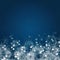 Christmas Navy blue abstract background with snowflakes