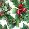 Christmas and New Year background with holly berries and mistletoe Generative AI animal ai