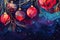 Christmas and New Year background made of balls and sparkles, with glitter and glamour, rich jewel colors.