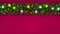 Christmas and New Year banner of realistic branches of Christmas tree, garland