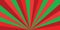 Christmas or new year colored sunburst ray pattern with red and green diagonal line, stripes background.