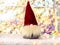 christmas new year gnomes on glowing background 2022