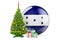 Christmas and New Year in Honduras, concept. Christmas tree and gift boxes with Honduranian flag, 3D rendering