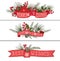Christmas,New year horisontal banners