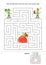 Christmas or New Year maze game for kids