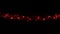 Christmas New Year red ribbon Blinking lights Dark h264