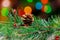 Christmas and New Year s holiday background, Winter season light bokeh